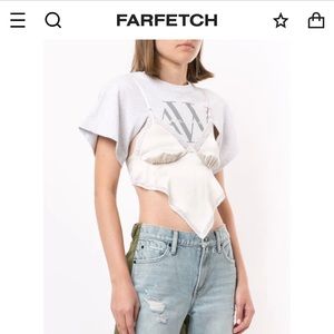 Alexander wang silk camisole t shirt small